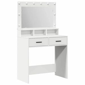 vidaXL Makiažo stalas Balta 79 x 41 x 135 cm Apdirbta mediena