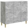 vidaXL Kabalas Betono pilka 89 x 34,5 x 80 cm Apdirbta mediena