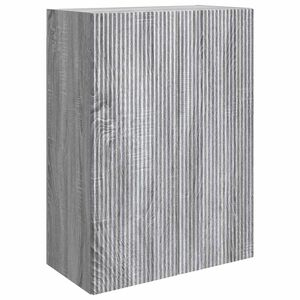 vidaXL Prie sienos montuojama spinta Pilka Sonoma 66 x 34,5 x 90 cm