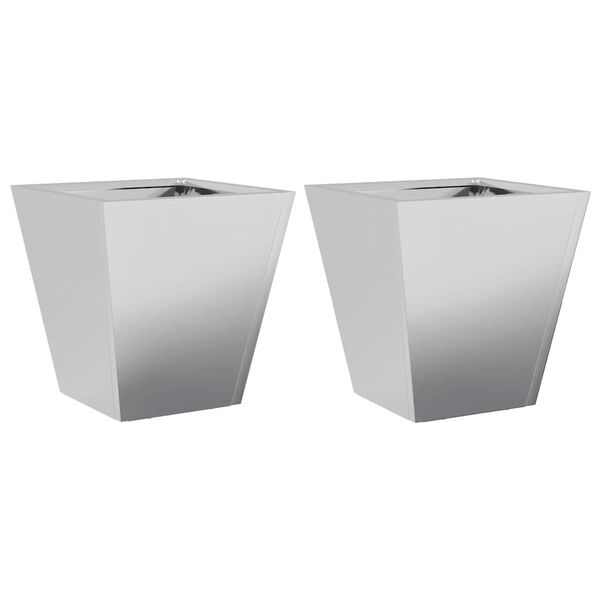 vidaXL Sodo loveliai, 2vnt., 30x30x30cm, galvanizuotas plienas