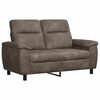 vidaXL Sofa Tamsiai pilka 158 x 90 x 95 cm Dirbtinė suedė oda