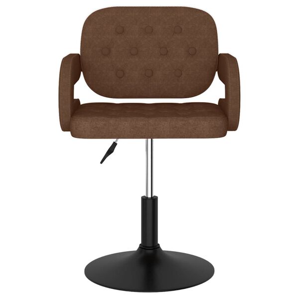 vidaXL Baro taburetė, rudos spalvos, audinys (335590)