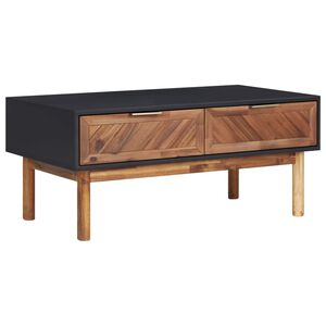 vidaXL Kavos staliukas, 90x50x40cm, akacijos medienos masyvas ir MDF