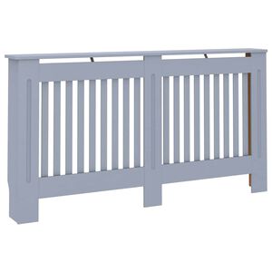 vidaXL Radiatoriaus uždangalas, antracito spalvos, 152x19x81,5cm, MDF