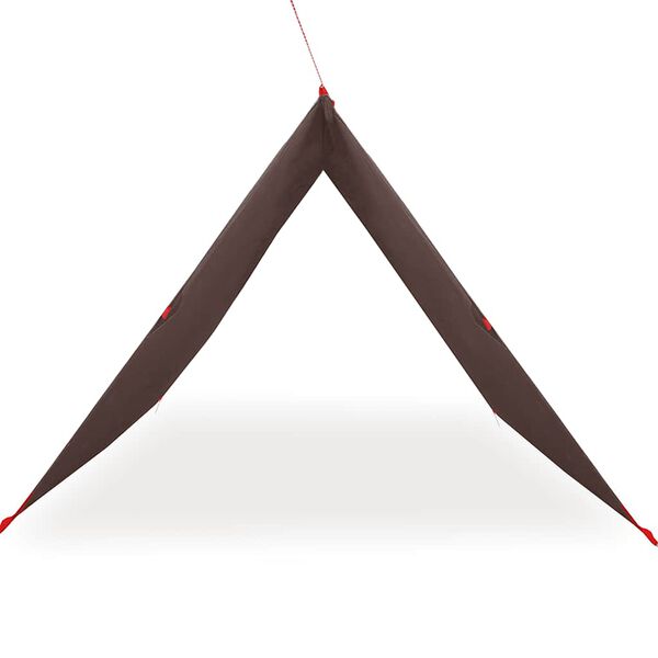 vidaXL Stovyklavimo tentas, rudas, 366x306cm, atsparus vandeniui