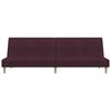 vidaXL Dvivietė sofa-lova su pakoja, violetinės spalvos, audinys