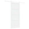 vidaXL Slankios durys Balta 83 x 202 cm Pu&scaron;ies medienos masyvas