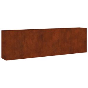 vidaXL Auk&scaron;tas sodo lovelis, 280x40x80cm, Corten plienas
