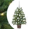 vidaXL Dirbtinė Kalėdų eglutė su 150 LED s stovu Žalia 75 cm PE ir PVC