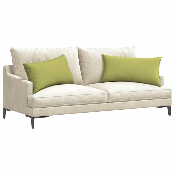vidaXL Sofa Pagalvės 2 pcs &Scaron;viesiai žalia 80 x 40 cm audinys