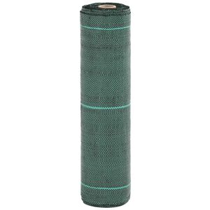 vidaXL Piktžolių membrana, žalia, 0,5x10 m, PP