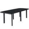 vidaXL Sodo stalas, antracito spalvos, 216x90x72cm, plastikas