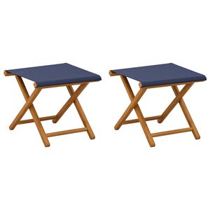 vidaXL Gulintojas 2 pcs Kietas eukalipto medis Mėlyna