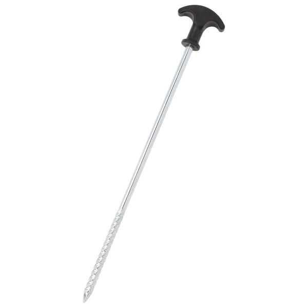 vidaXL Palapinės kai&scaron;čiai, 12vnt., 30cm, skersmuo 7mm, plienas