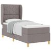 vidaXL Kiemas lova su galvūgalio Taupe 200 x 80 cm audinys