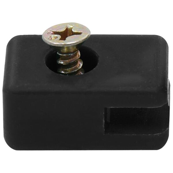 vidaXL Sodo tvoros vielos laikikliai su sraigtu, pilki, 100 rinkinių