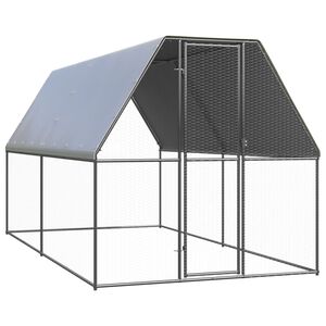 vidaXL Lauko narvas vi&scaron;čiukams, 2x4x2m, galvanizuotas plienas