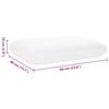 vidaXL Miegamoji pagalvė Balta 60 x 40 x 10 cm Atminties putos