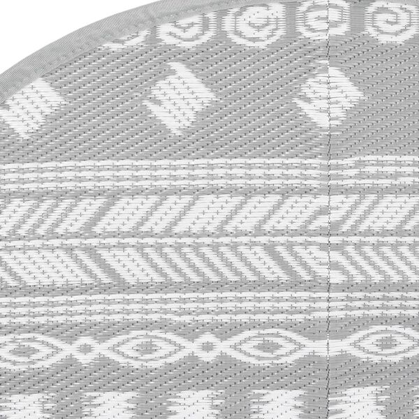 vidaXL Lauko kilimas, ARAKIL pilkos spalvos, 160cm skersmens, PP