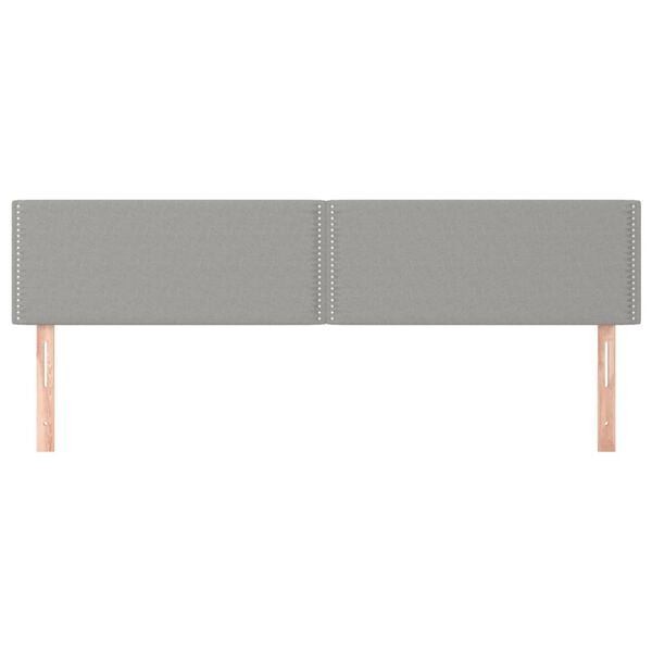 vidaXL Galvūgalis, 2vnt.,&scaron;viesiai pilkos spalvos,100x5x78/88cm,audinys