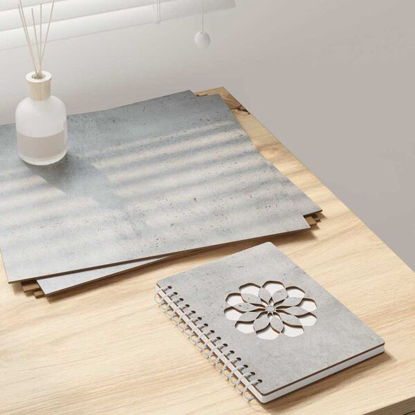 vidaXL Dekoratyvinės Panelės 12 pcs Betono pilka 30 x 30 x 0.3 cm