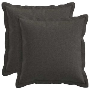 vidaXL Pagalvėlės užvalkalas 2 pcs HOUTEN Tamsiai pilka 30 x 30 cm