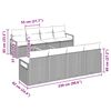 vidaXL Sodo Sofų Rinkinys su saugykla 9 pcs Pilka poliratanas