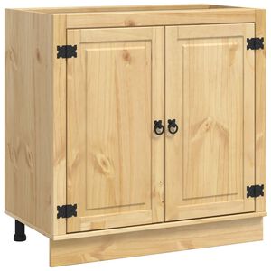 vidaXL Spintelė su stalčiais SKI Medaus Ruda 80 x 46 x 81,5 cm