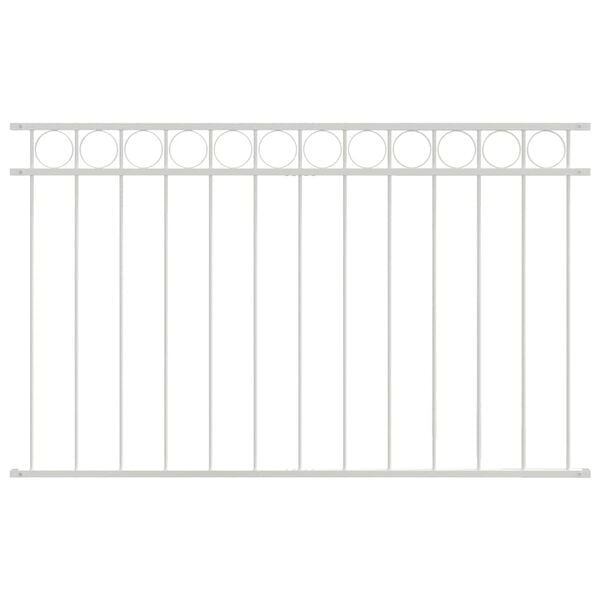 vidaXL Tvorelių elementas Assen Balta 170 x 100 cm Plienas