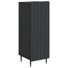 vidaXL Kabalas Juoda 34,5 x 33 x 92 cm Apdirbta mediena