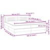 vidaXL Box Spring Lova su čiužiniais Tamsiai mėlyna 180x210 cm Velvet