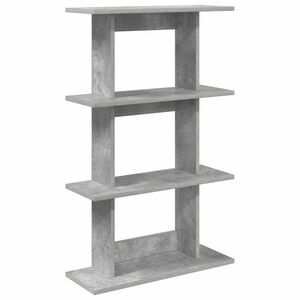 vidaXL Sieninė lentyna Sieninis Pilka 56 x 20 x 90 cm Apdirbta mediena