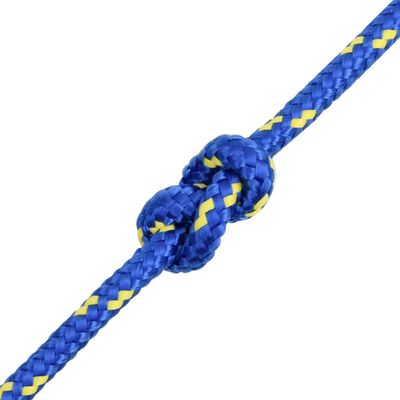 vidaXL Valties virvė, mėlynos spalvos, 6mm, 250m, polipropilenas