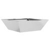 vidaXL Sodo vazonas Sidabrinė 50 x 50 x 15 cm Galvanizuotas plienas