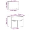 vidaXL Vonios baldų komplektas, 2 dalių, artisano, apdirbta mediena