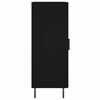 vidaXL &Scaron;oninė spintelė, juodos spalvos, 34,5x34x90cm, apdirbta mediena