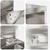vidaXL Siuntų dėžutė Sidabro 44 x 22 x 82 cm Nerūdijantis Plienas