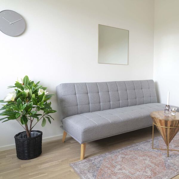 House Nordic Veidrodis Daisy, žalvario spalvos, kvadratinis