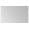 vidaXL LED vonios veidrodis Skaidrus 50 x 30 cm grūdintas stiklas