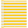 vidaXL Balkono Ekranas Geltona ir balta 120 x 200 cm