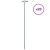 vidaXL Sodo augalų kuoliukai, 20vnt., tamsiai žalios, 61cm, plienas