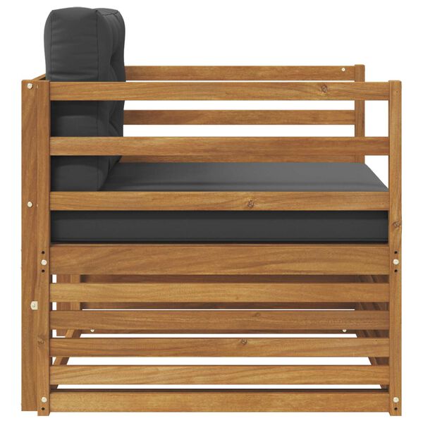 vidaXL Lauko sofos komplektas Tvirta akacijos mediena ir poliesteris