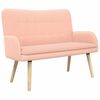 vidaXL Dvita&scaron;kė sofa Rožinė 115 x 61 x 87 cm Boucl&eacute;