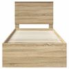 vidaXL Lovos rėmas Sonoma ąžuolas 75 x 190 cm Kietos pu&scaron;ies mediena