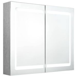 vidaXL Vonios veidrodžio spinta Betono pilka 80 x 12 x 68 cm