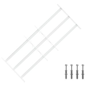 vidaXL Langų saugos grotelės su 3 skersinėmis 3 vnt. 63-114 cm