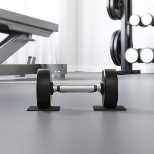 vidaXL Guminis Kilimėlis Juoda Guma