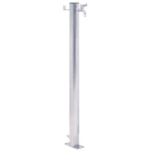 vidaXL Vandens kolonėlė sodui, 40cm, nerūdijantis plienas, apskrita