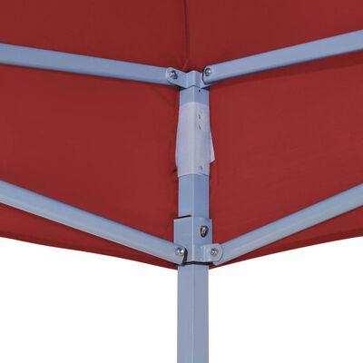vidaXL Proginės palapinės stogas, tamsiai raudonas, 6x3m, 270 g/m²