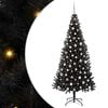 vidaXL Kalėdų eglutė Juoda 240 cm PVC